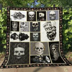 Skull Quilt Blanket Ver 91  Quilt