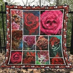 Skull Tu120710A Quilt Blanket