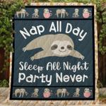 sloth nall all day quilt blanket dhc020120787td d2358196