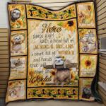 sloth sunflower always be yourself unless you can be a sloth then always be a sloth quilt blanket