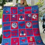 smu mustangs quilt blanket b180667 quilt d2322993