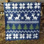 snowflake and deer cla0910612q quilt blanket d2318086