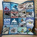 snowmobiling quotes quilt blanket ll d2380230