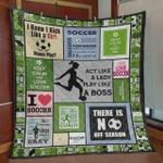 soccer act like a lady play like a boss quilt blanket great customized blanket gifts for birthday