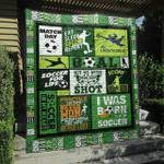 soccer for life green quilt blanket py68 quilt d2321670