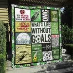 soccer goal quilt blanket quilt d2321189