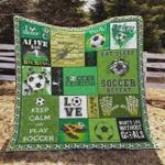 soccer in my heart quilt blanket great customized blanket gifts for birthday christmas thanksgiving