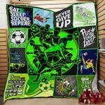soccer is my life quilt blanket great customized blanket gifts for birthday christmas thanksgiving