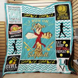 Softball Cl2100463Mdq Quilt Blanket