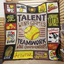Softball Ee Quilt Inkpbr