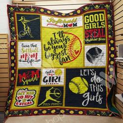 Softball Mom Quilt Blanket Dhc1102701Td