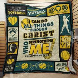 Softball Quilt Blanket Dhc03021062Td