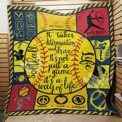 Softball Quilt Blanket Dhc1102796Td