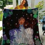 strong beauty afro lady knight th2309381cl quilt blanket d2318432
