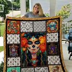 sugar skull line of dead day quilt blanket dhc03011586dd d2379722