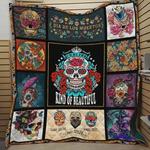 sugar skull once voice kind of beautiful quilt blanket great customized blanket gifts for birthday