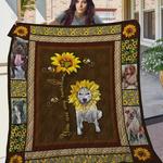 sunflower american pit bull terrier quilt blanket great customized blanket gifts for birthday
