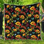 sunflower floral cl17100574mdq quilt blanket d2380625
