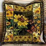 sunflowers and butterflies cl19100824mdq quilt blanket d2318087