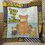 sunshine corgi quilt d2386483