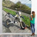 super motor ccm 604 e dual sport supermoto n 3d customized personalized quilt blanket d2325306