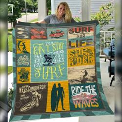 Surfing 3D Customized Quilt Gro TUH41833 PLEN2407