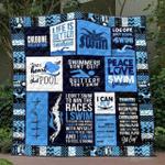 swimmer don t quit quitter don t swim quilt blanket tt99 quilt d2322371