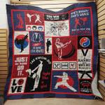 taekwondo girl jfj13430 3d customized quilt 2707 d2312424