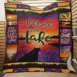 take me to the lake quilt blanket great customized blanket gifts for birthday christmas