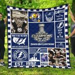 tampa bay lightning hockey quilt blanket fan gift d2319991