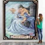 tarot card queen of cups 3d customized personalized quilt blanket d2325012