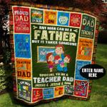 teacher dad personalized quilt blanket bbb100617sm d2355830