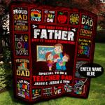 teacher dad personalized quilt blanket bbb100618sm d2355807