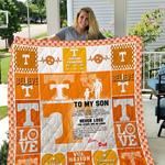 tennessee volunteers to my son love dad quilt d2386952