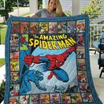 the amazing spiderman comic quilt blanket gift ideas for fans loves spiderman d2324726