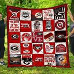 the beer is for georgia bulldog fan only quilt blanket great customized blanket gifts for birthday