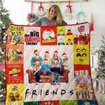 the big bang theory and friends tv show quilt blanket 01992 d2353284