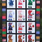 the calendar girl jfj13566 3d customized quilt 2707 d2312566