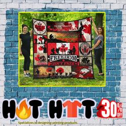 The Canadian Veterans Freedom Isn’T Free Premium Quilt