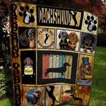 the dachshund dog quilt blanket ver 3 quilt d2322915
