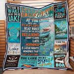 the lake life slows down and friends stay longer quilt blanket great customized blanket gifts for