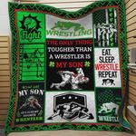 the only thing tougher than a wrestler is my son quilt blanket great customized blanket gifts for