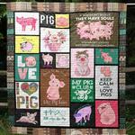 there is no love like pig love quilt blanket tm99 quilt d2322518