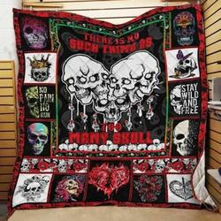 There Is No Such Thing As Too Many Skull JFJ13610 3D Customized Quilt 2707