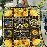 there was a girl who really loved sunflowers quilt blanket great customized blanket gifts for