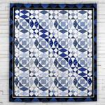 thin blue line wave blanket quilt d2321938