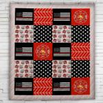 thin red line firefighters blanket quilt d2323793