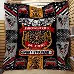 thin red line we fight what you fear firefighter quilt d2386569