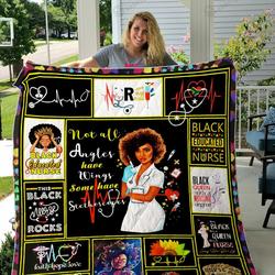 This Black Nurse Rocks Faith Hope Love Quilt Blanket Great Customized Gifts For Birthday Christmas Thanksgiving Perfect Gifts For Nurse And Black Daughter Girlfriend Wife