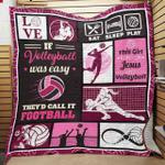 this girl runs on jessu and volleyball quilt blanket great customized blanket gifts for birthday